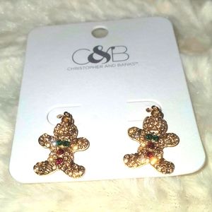 Christopher & Banks Gingerbread Men Earrings